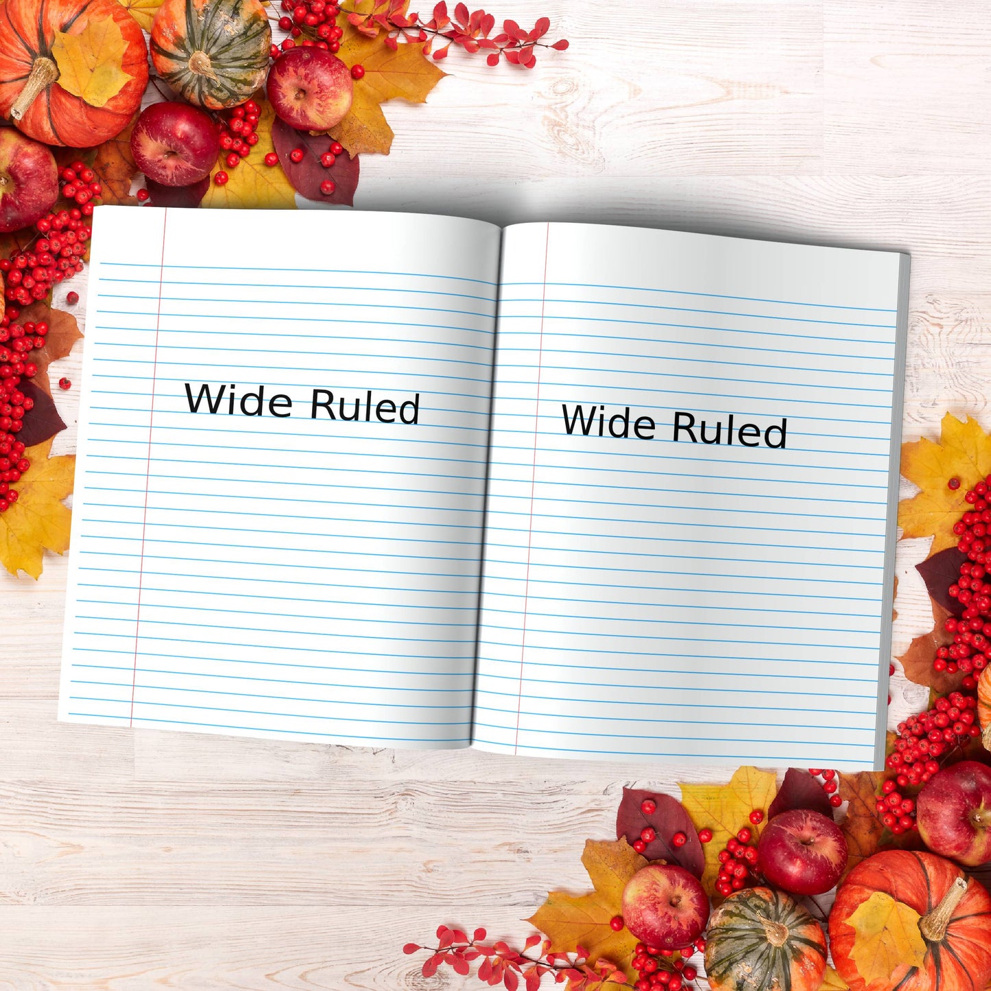 Thankful For Today paperback composition notebook for positivity, reflection, and mindful writing.