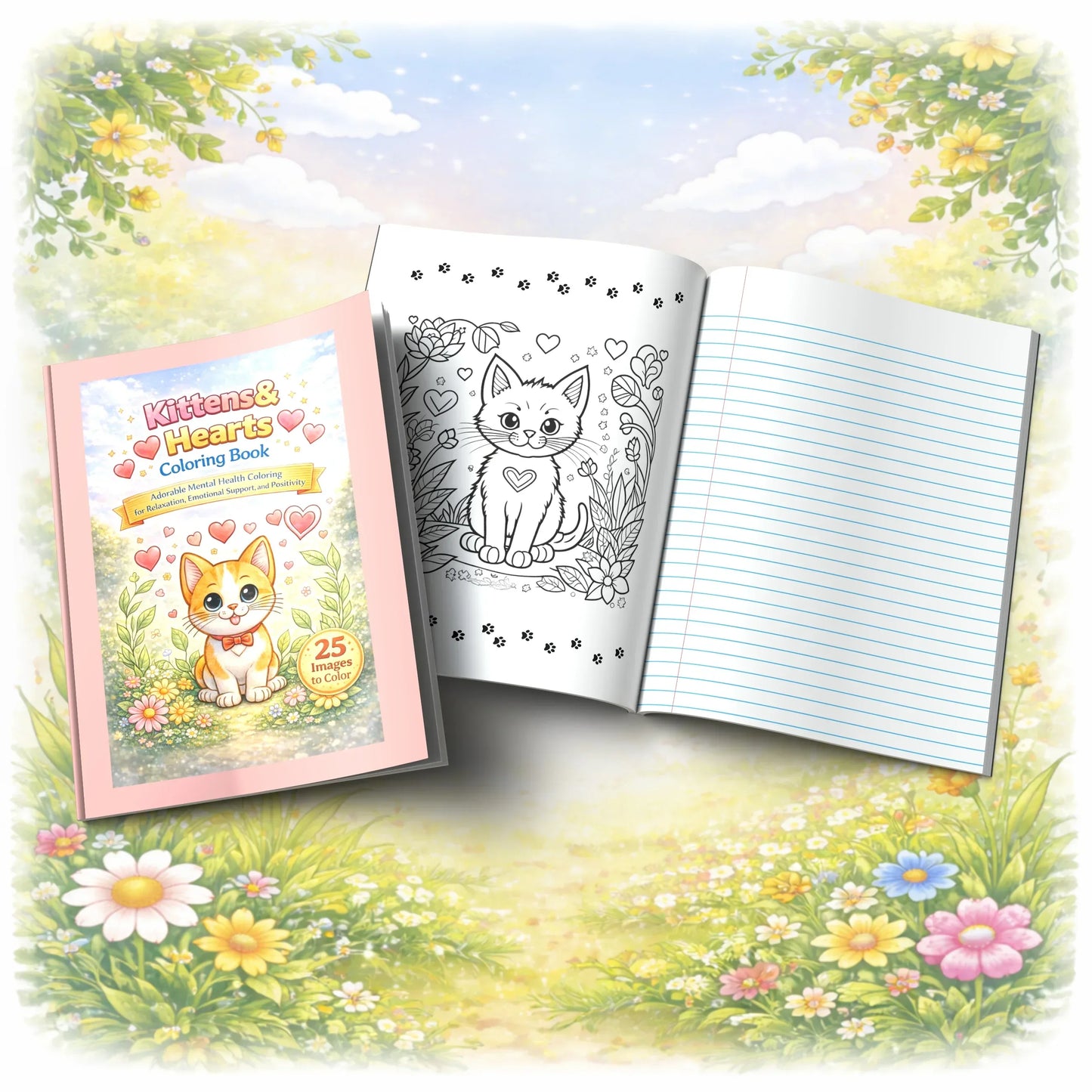 Shop our premium kitten comfort coloring for a happy heart and mind from MySisterIsASurvivor.