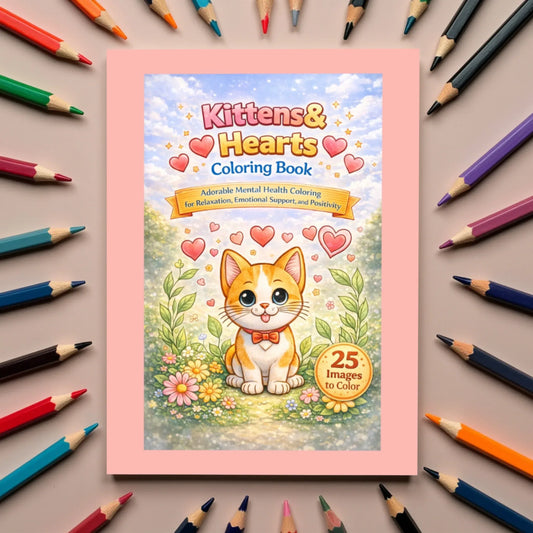 Shop our kitten comfort coloring for a happy heart and mind featuring the Default Title style option from MySisterIsASurvivor.