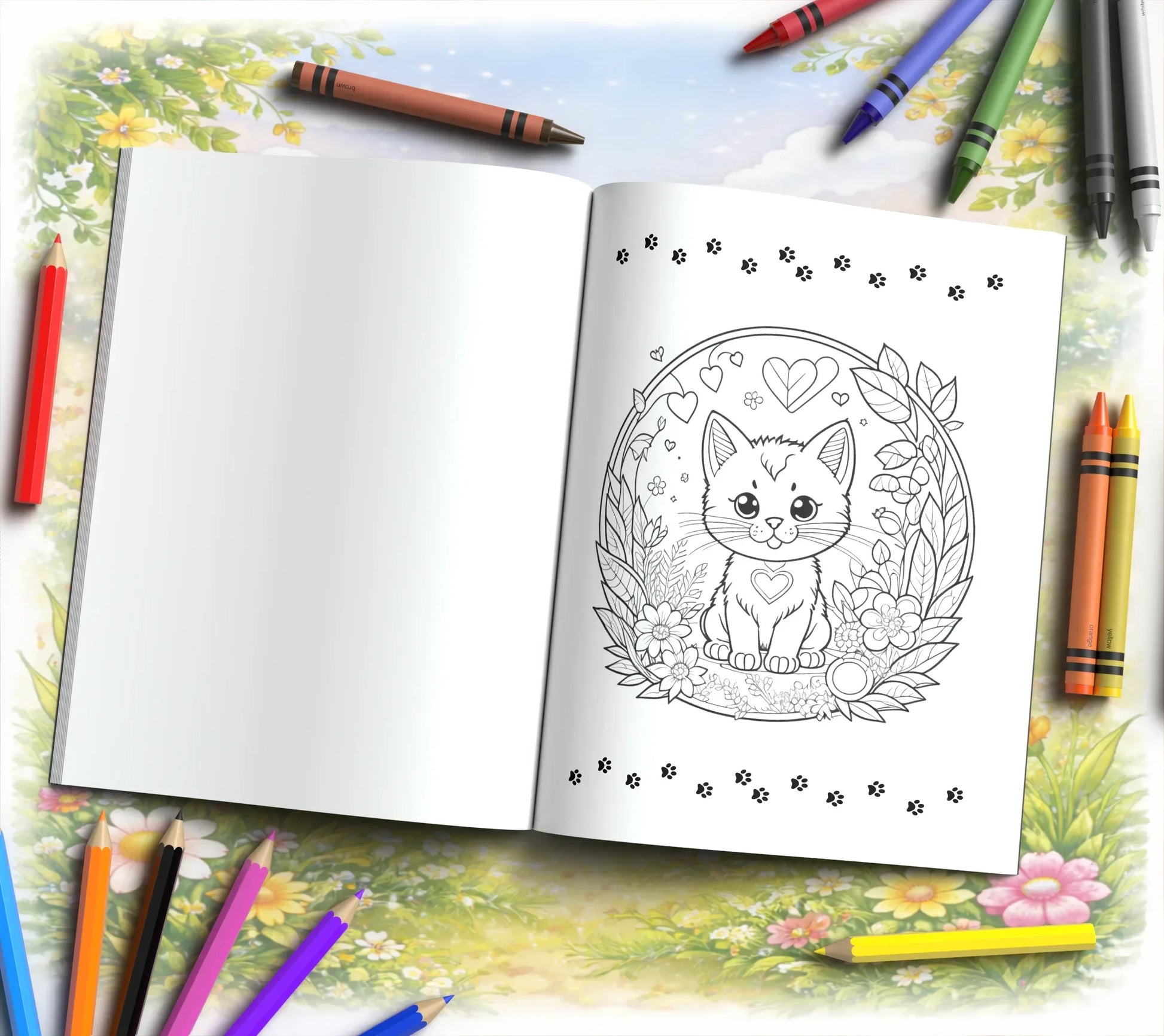 Shop our premium kitten comfort coloring for a happy heart and mind from MySisterIsASurvivor.