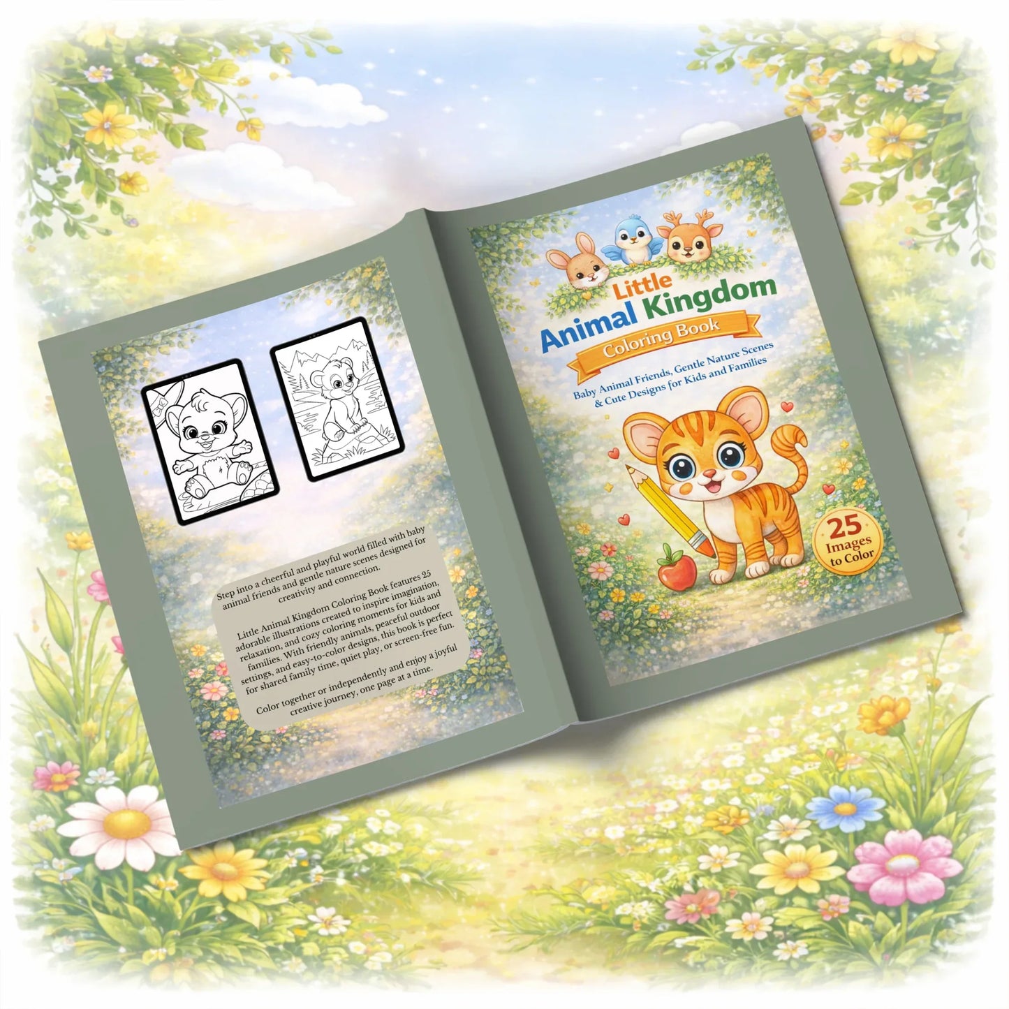Shop our premium little animal kingdom a journey of baby animals to color from MySisterIsASurvivor.