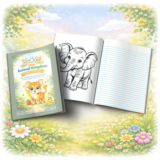 Shop our premium little animal kingdom a journey of baby animals to color from MySisterIsASurvivor.