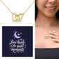 Love Heals In The Quiet Moments: Interlocking Hearts Necklace - Mental Health Gift, Self-Love, Anxiety, PTSD Support