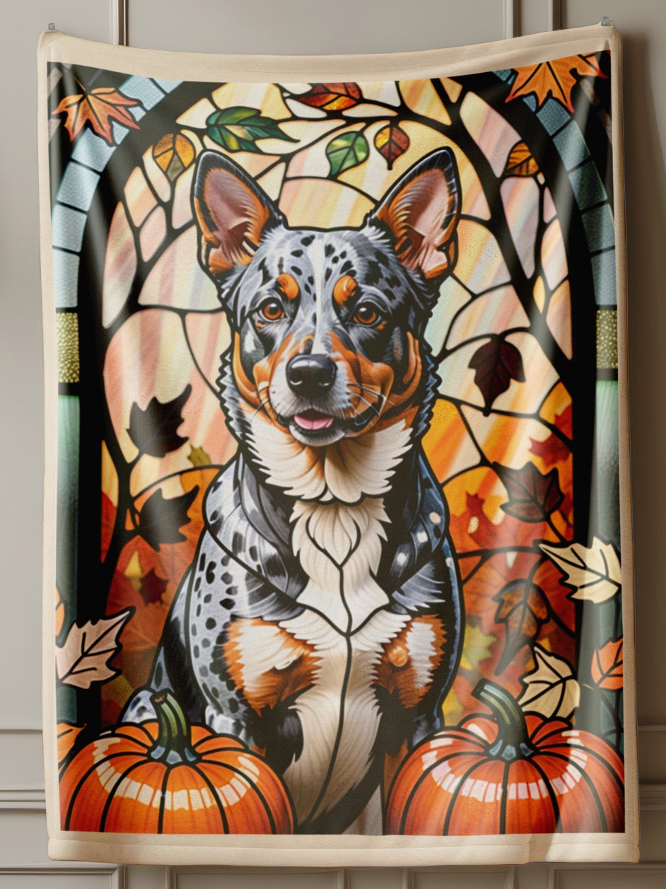 Australian Cattle Dog Velveteen Plush Blanket- Pet Lover Gift, Australian Cattle Dog Pet Blanket, Dog Lover Gift