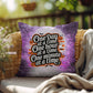 Mental health indoor/outdoor pillow with “One Day At A Time” for self-care and coping