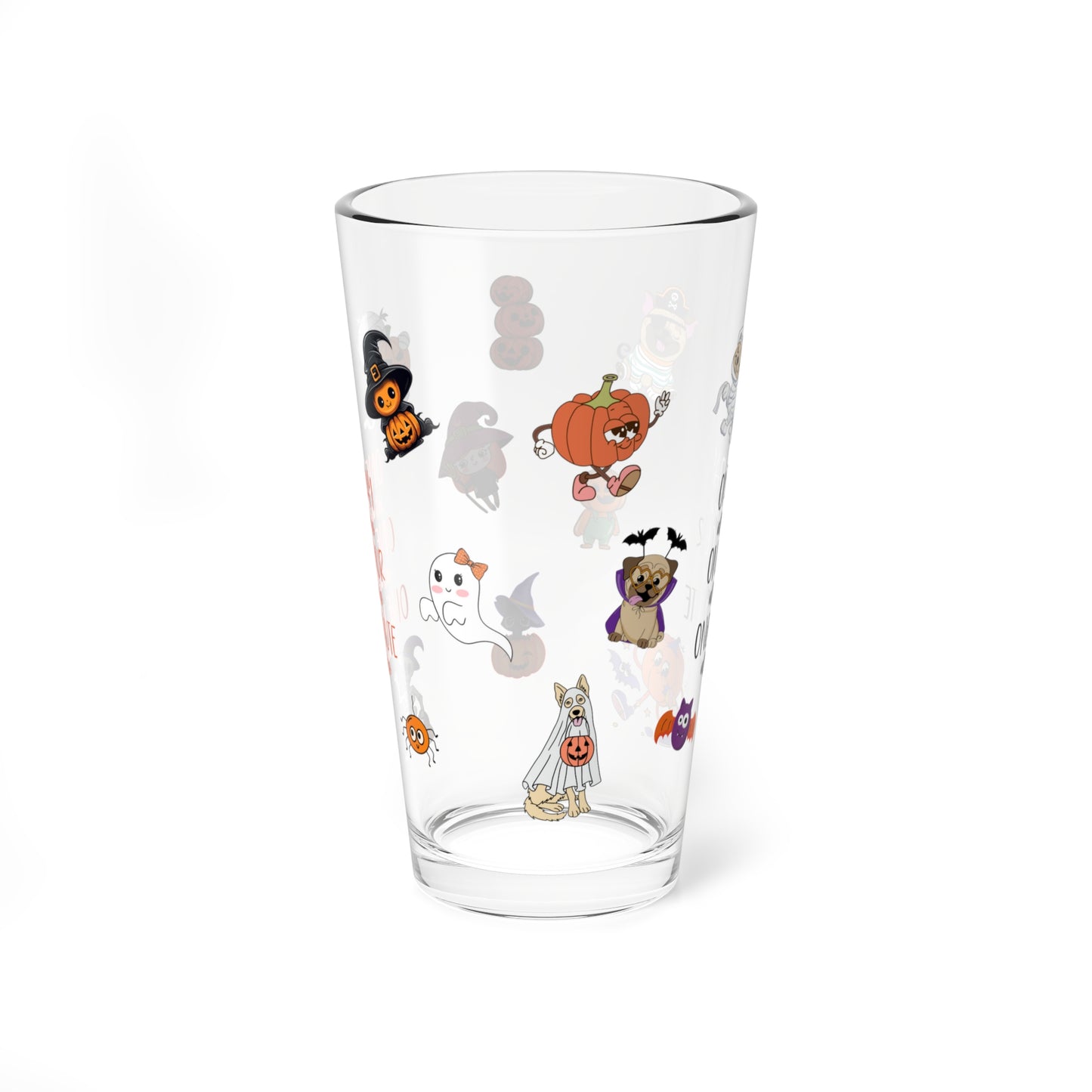 One Day At A Time One Hour At A Time One Minute At A Time, Halloween Pint Glass, 16oz - Perfect for Positive Sips & Fall Fun