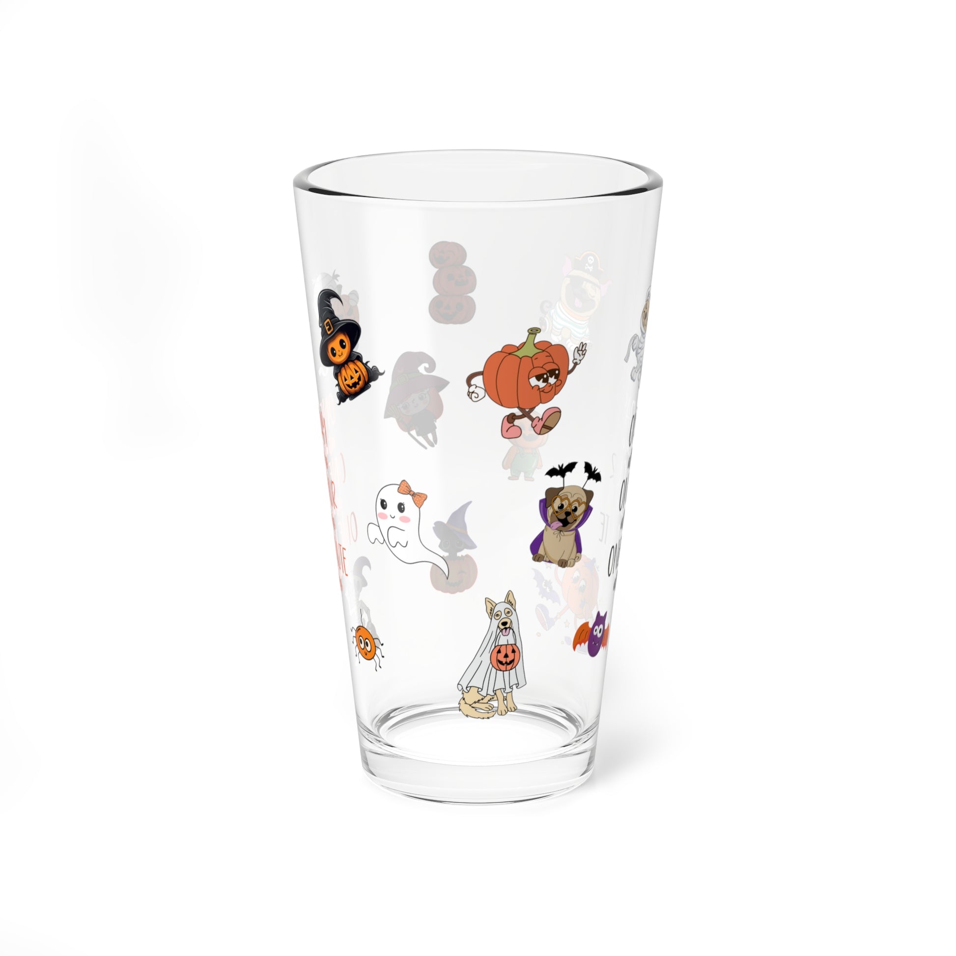 One Day At A Time One Hour At A Time One Minute At A Time, Halloween Pint Glass, 16oz - Perfect for Positive Sips & Fall Fun