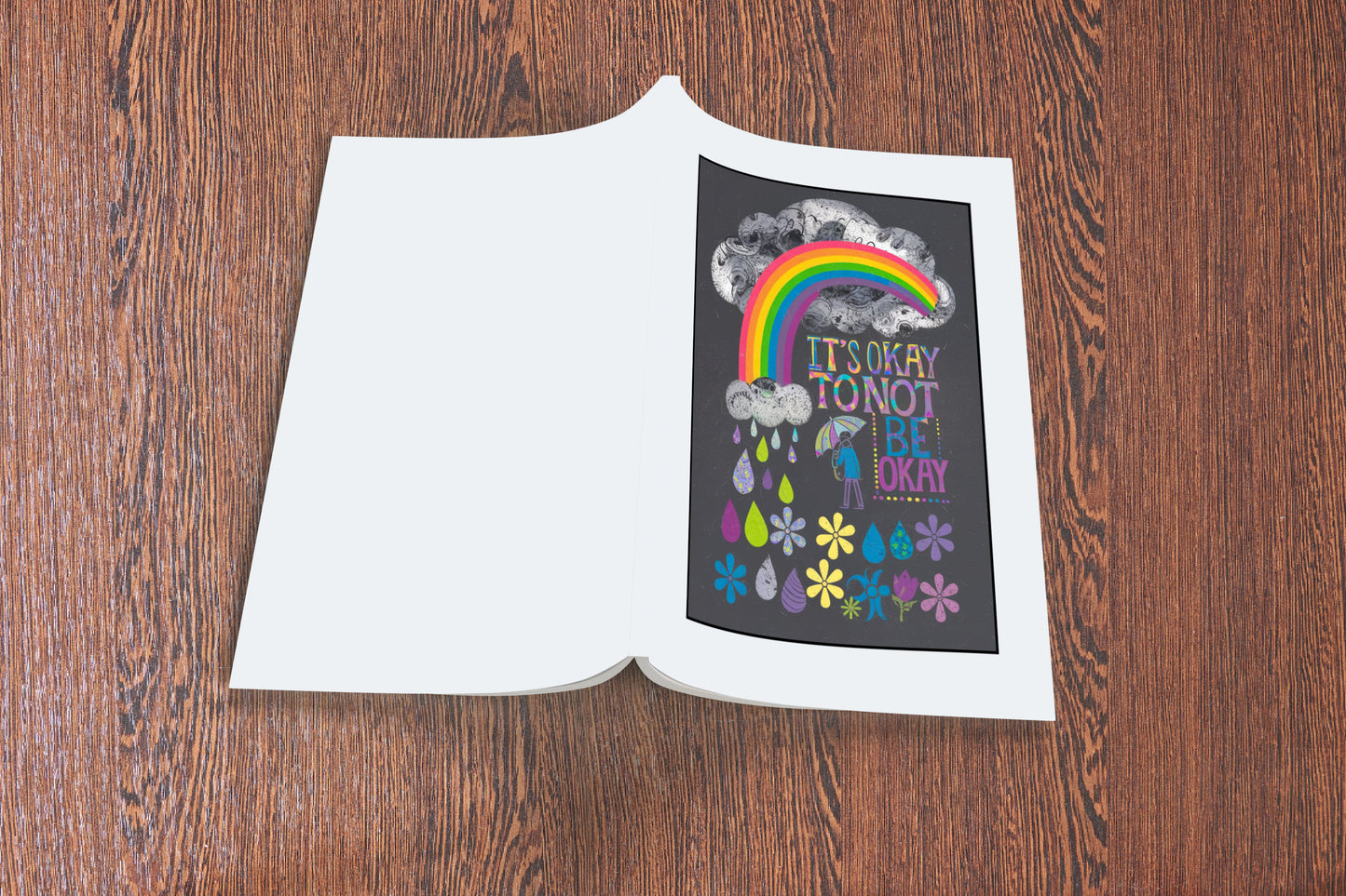 It's Okay To Not Be Okay Composition Notebook for Journaling, Therapy, Self-Care, Anxiety, Mindfulness, Affirmations & Wellness Writing
