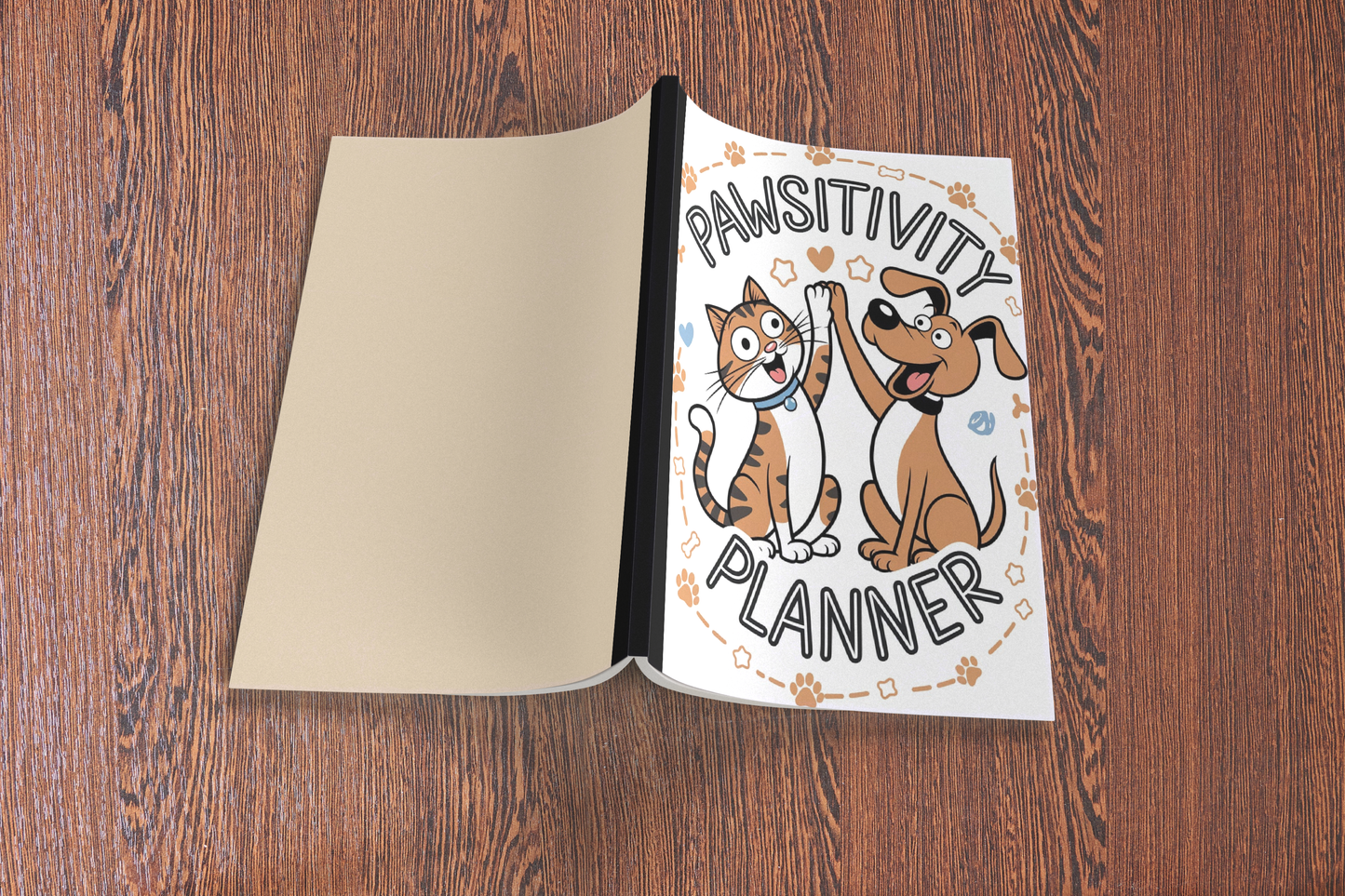 Pawsitivity Planner Composition Notebook for Journaling, Therapy, Self-Care, Anxiety, Mindfulness, Affirmations & Wellness Writing