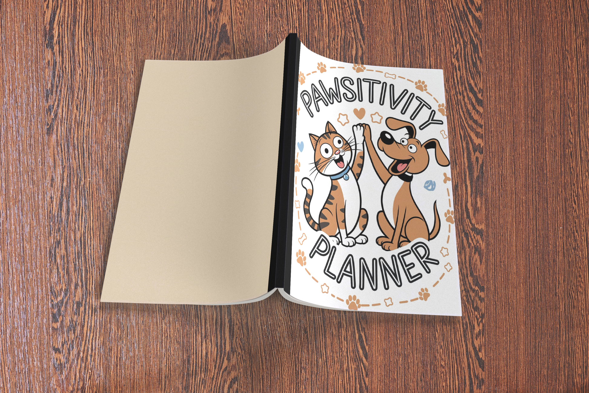 Pawsitivity Planner Composition Notebook for Journaling, Therapy, Self-Care, Anxiety, Mindfulness, Affirmations & Wellness Writing