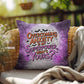 Indoor/outdoor pillow with “Overcoming Anxiety” to promote mental wellness