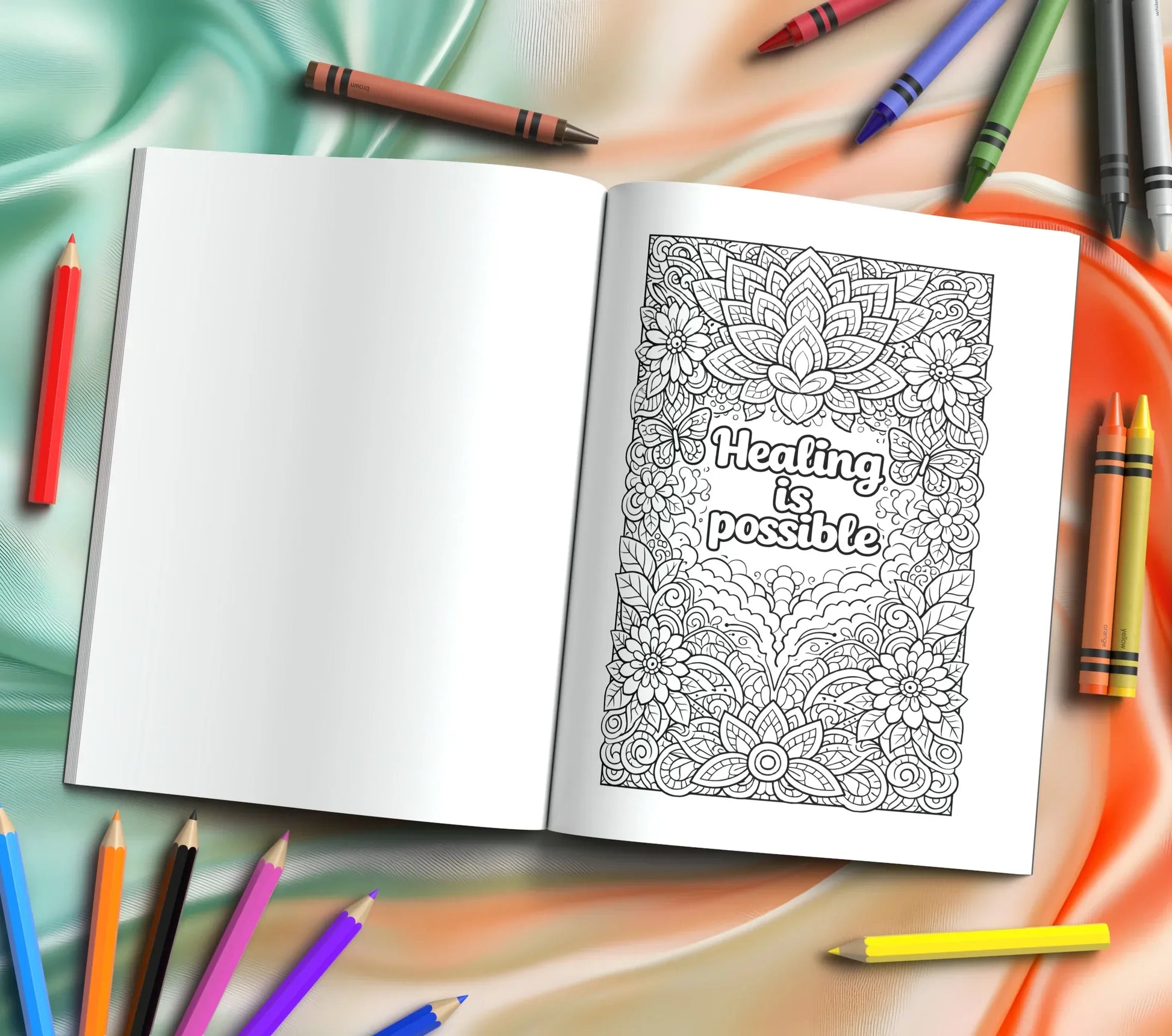 Shop our premium ptsd trauma healing coloring book from MySisterIsASurvivor.