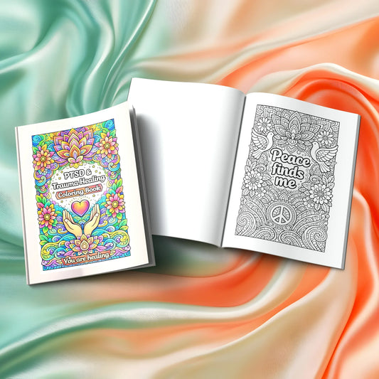 Shop our premium ptsd trauma healing coloring book from MySisterIsASurvivor.