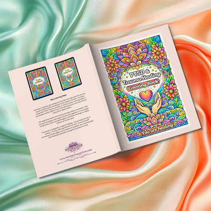 Shop our premium ptsd trauma healing coloring book from MySisterIsASurvivor.
