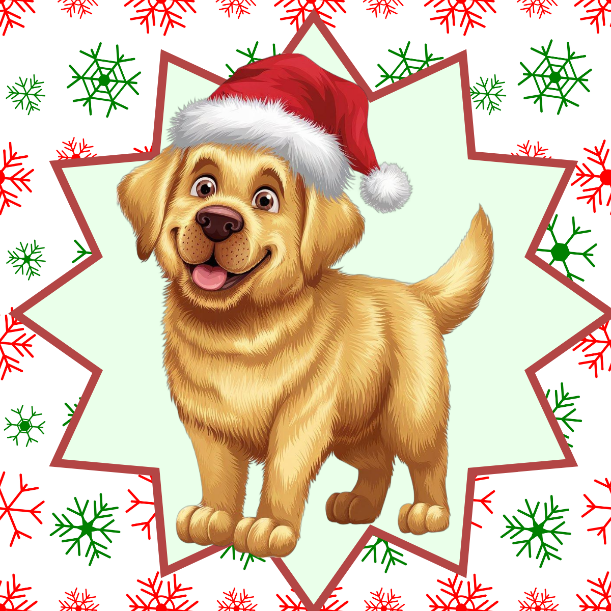 Labrador Retriever (Yellow) Personalized Velveteen Plush Blanket - "Bark The Halls" | Cozy Holiday Gift for Dog Lovers
