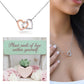 Plant Seeds Of Love Within Yourself: Interlocking Hearts Necklace - Mental Health Gift, Self-Love, Anxiety, PTSD Support