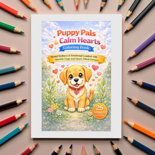 Shop our puppy pals calm hearts coloring for positive minds featuring the Default Title style option from MySisterIsASurvivor.