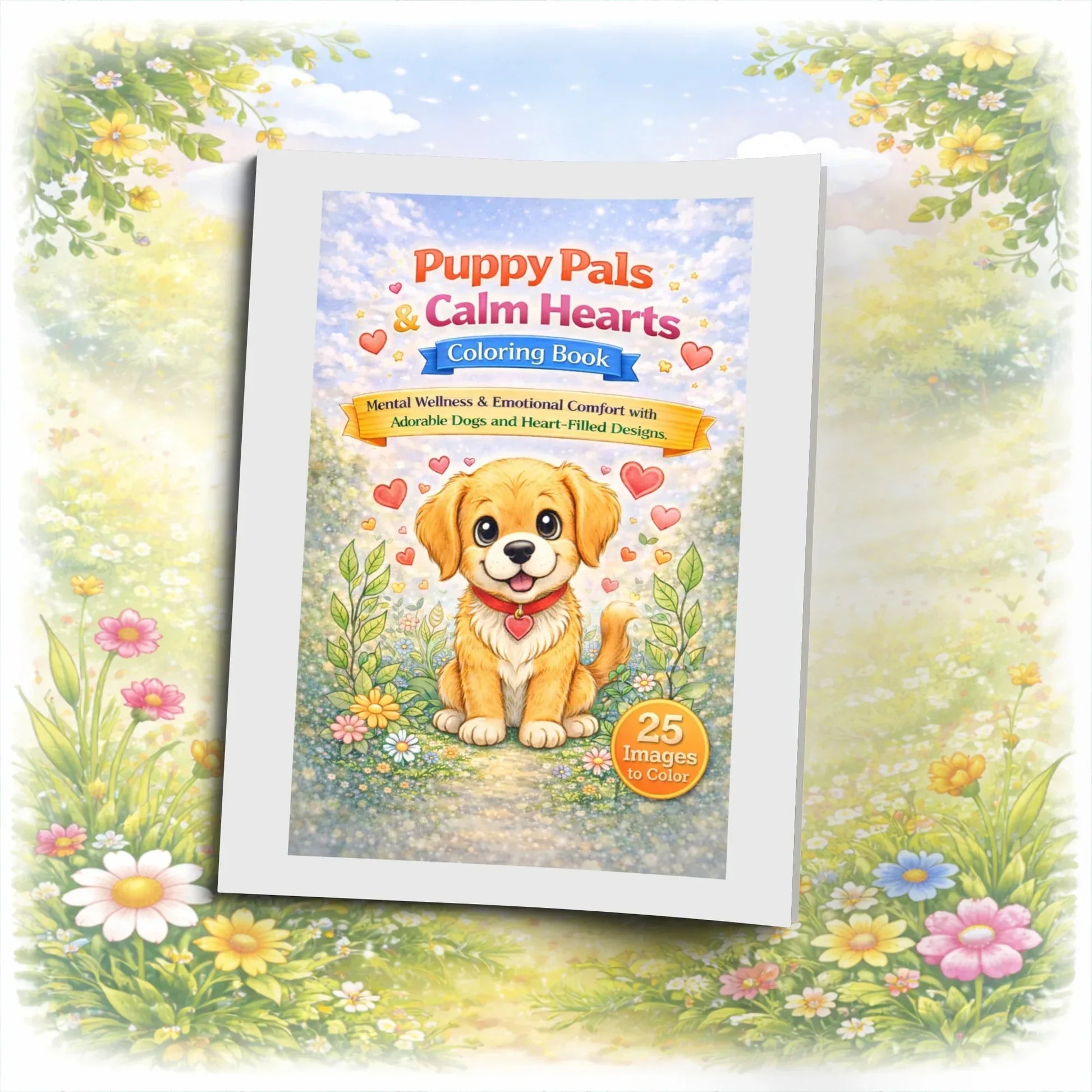 Shop our premium puppy pals calm hearts coloring for positive minds from MySisterIsASurvivor.