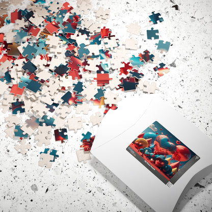 Radiant Heartland: Valentine's Day Puzzle for Color, Joy, and Healing
