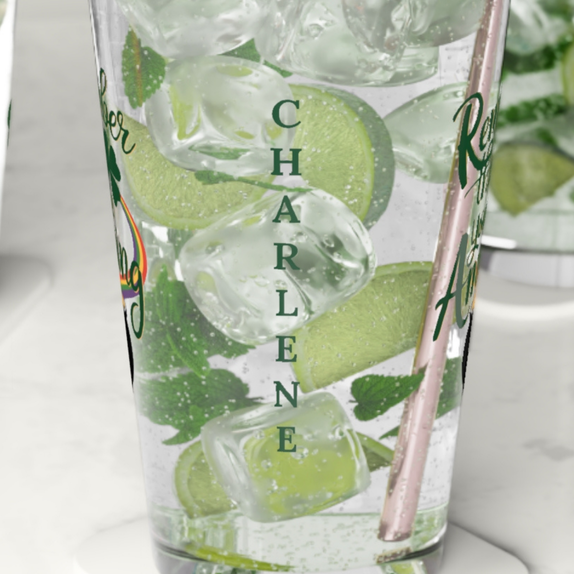 Remember That You Are Amazing: Personalized St. Patrick's Day Pint Glass - Customizable Name for Happiness and Positivity