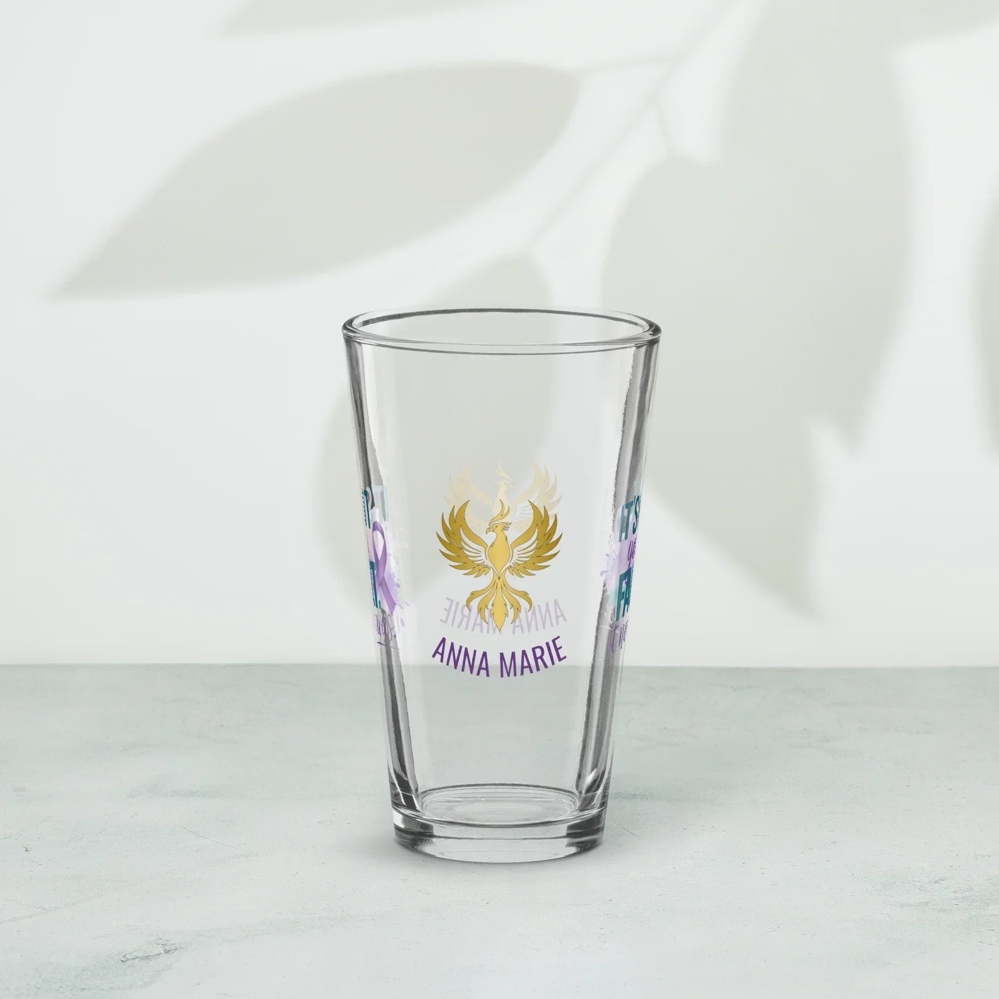 Shop our premium rise reclaim pint glass its not your fault from MySisterIsASurvivor.