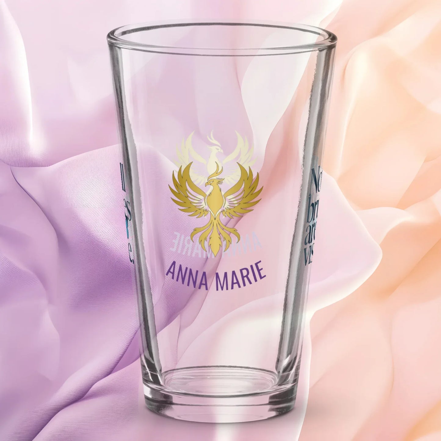 Shop our premium rise reclaim pint glass not all bruises from MySisterIsASurvivor.
