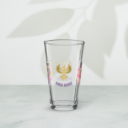 Real Love Doesn’t Leave Scars pint glass, domestic violence advocacy drinkware, survivor empowerment quote