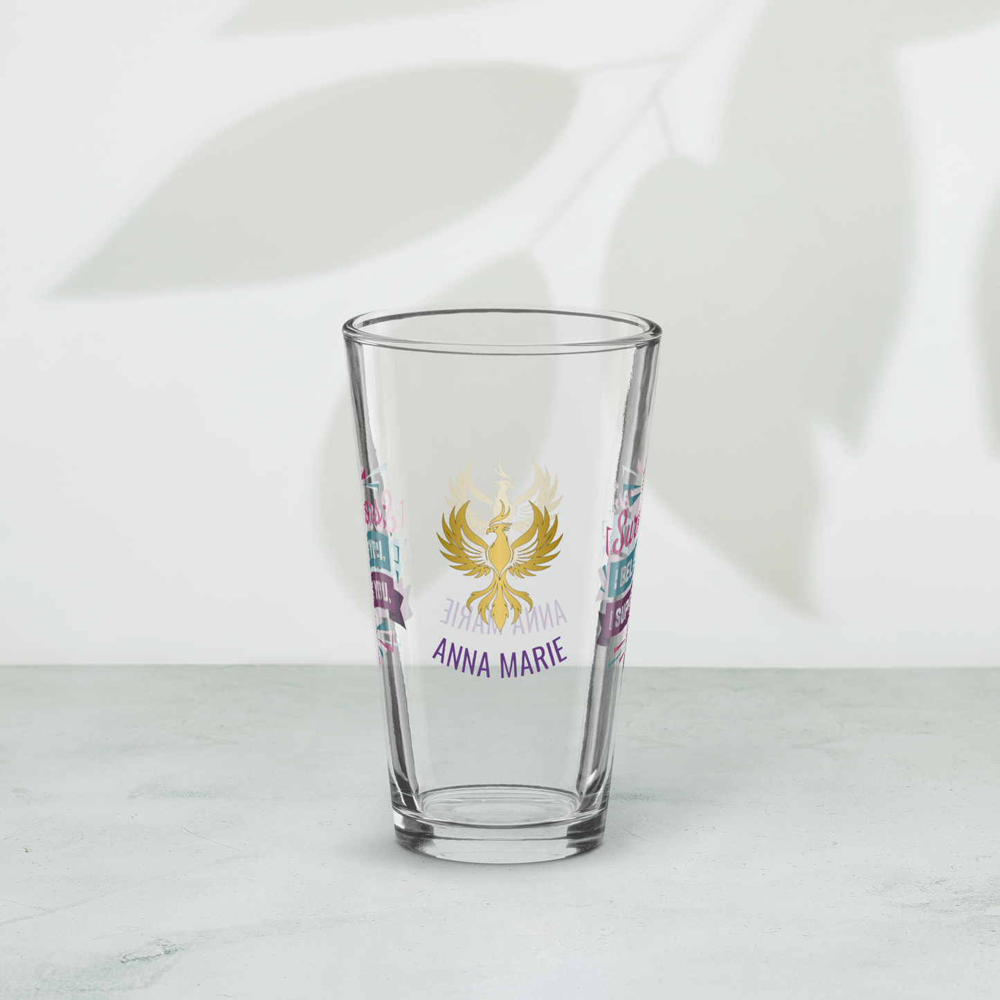 To Survivors I Believe You I Support You pint glass, survivor advocacy awareness drinkware gift