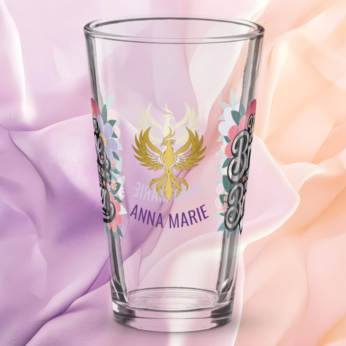 You Are Brave Even on the Days You Feel Broken pint glass, empowering survivor gift, trauma awareness