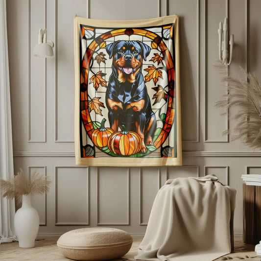 Shop our rottweiler dog velveteen plush blanket featuring the 50" × 60" style option from MySisterIsASurvivor.