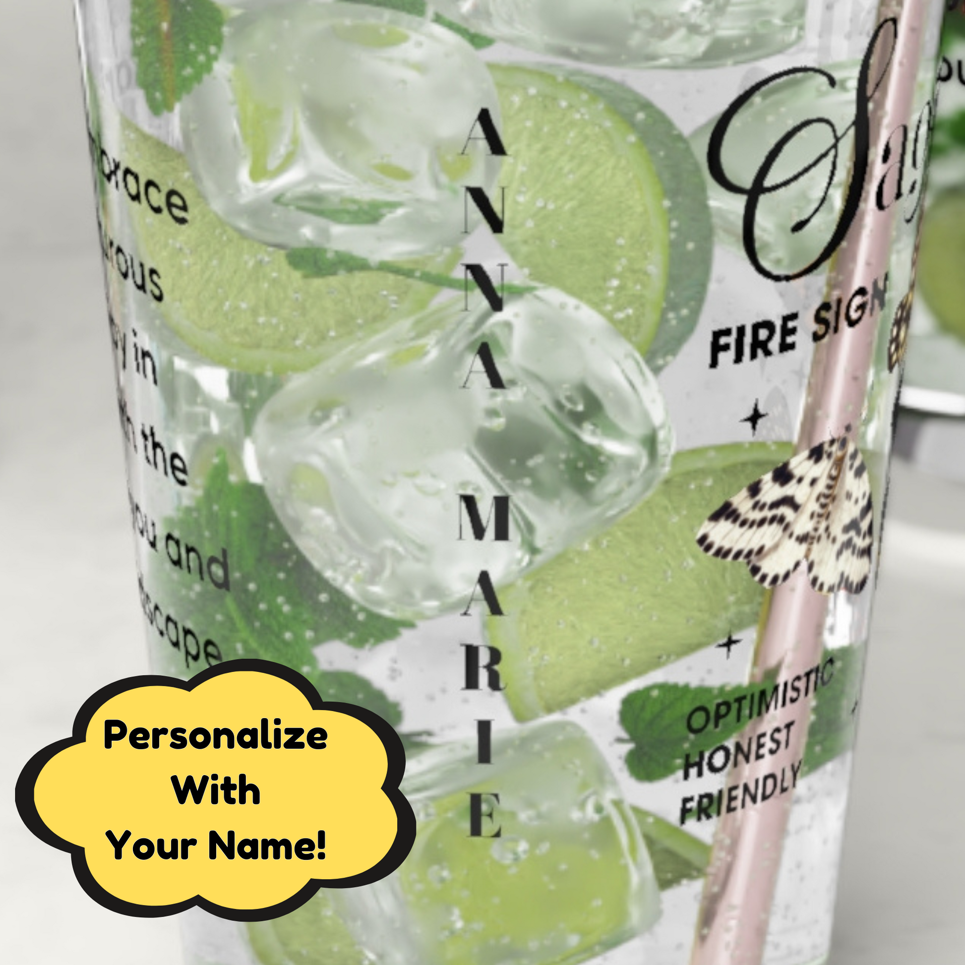 Sagittarius Zodiac Pint Glass 16oz, Astrology Drinkware, Horoscope Gift, Zodiac Glass, Birthday Gift, Cosmic Glassware, Astrology Themed Drinkware
