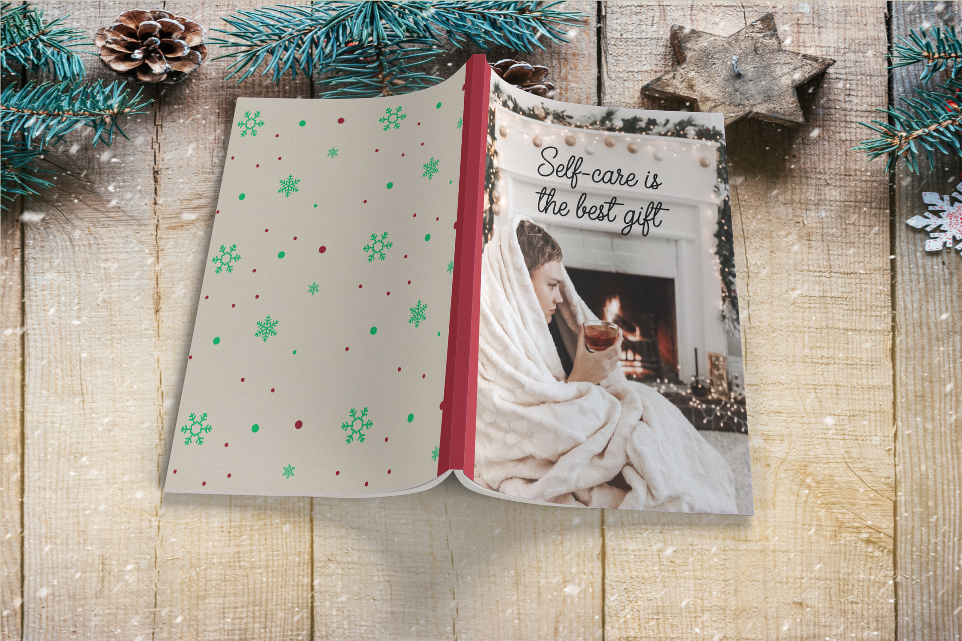 Self-care Is The Best Gift - Christmas Composition Notebook