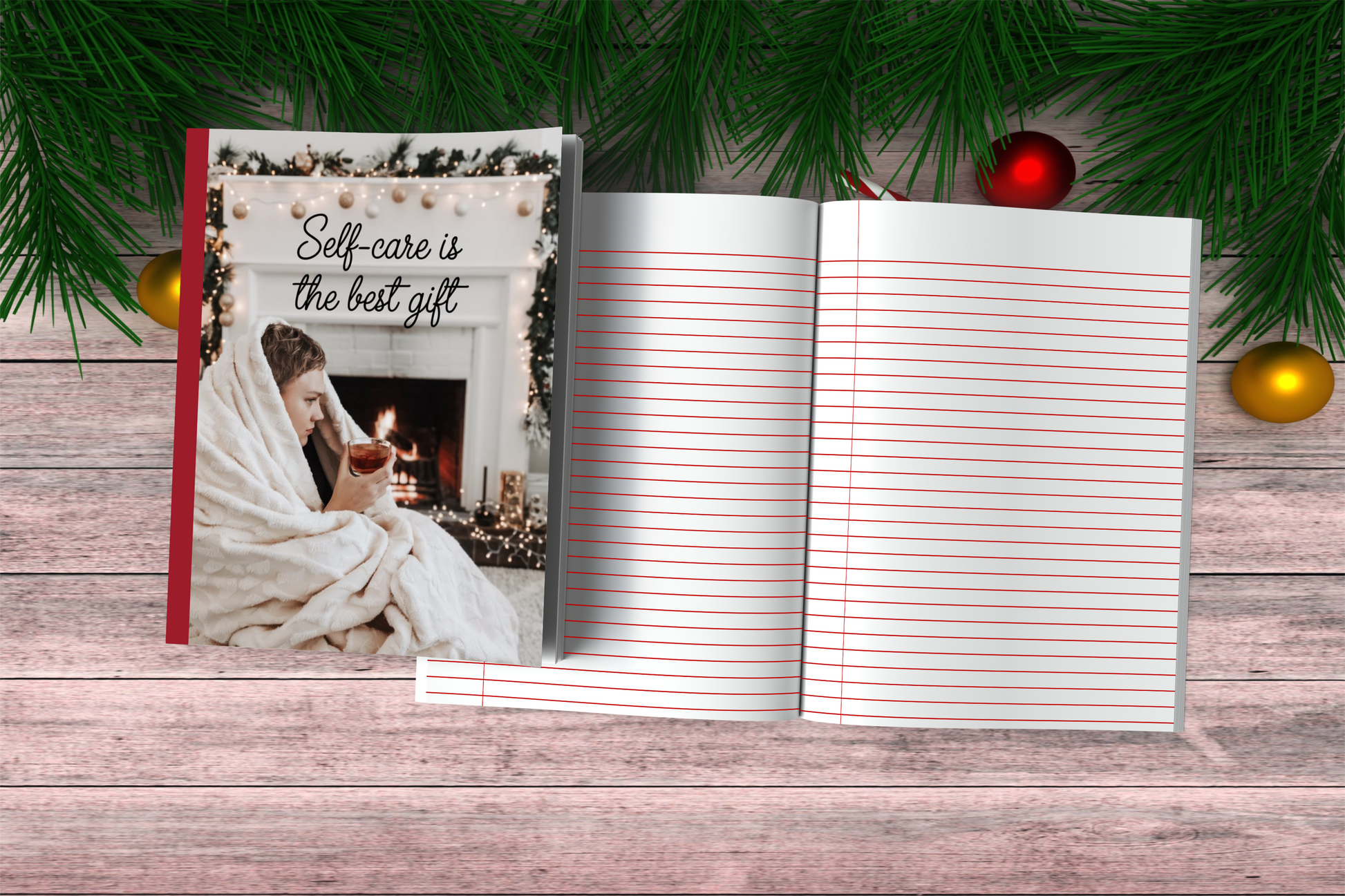 Self-care Is The Best Gift - Christmas Composition Notebook