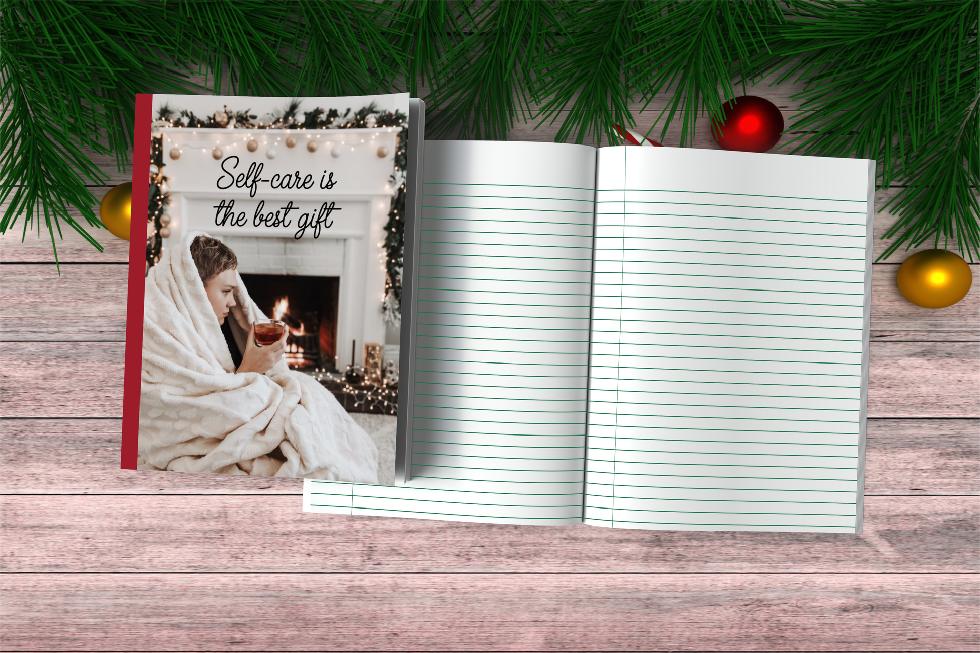 Self-care Is The Best Gift - Christmas Composition Notebook