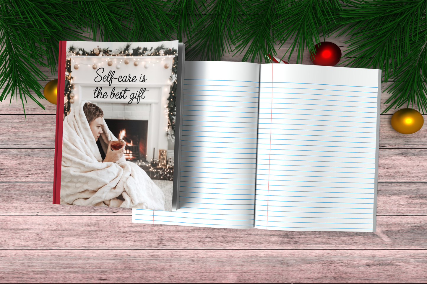 Self-care Is The Best Gift - Christmas Composition Notebook