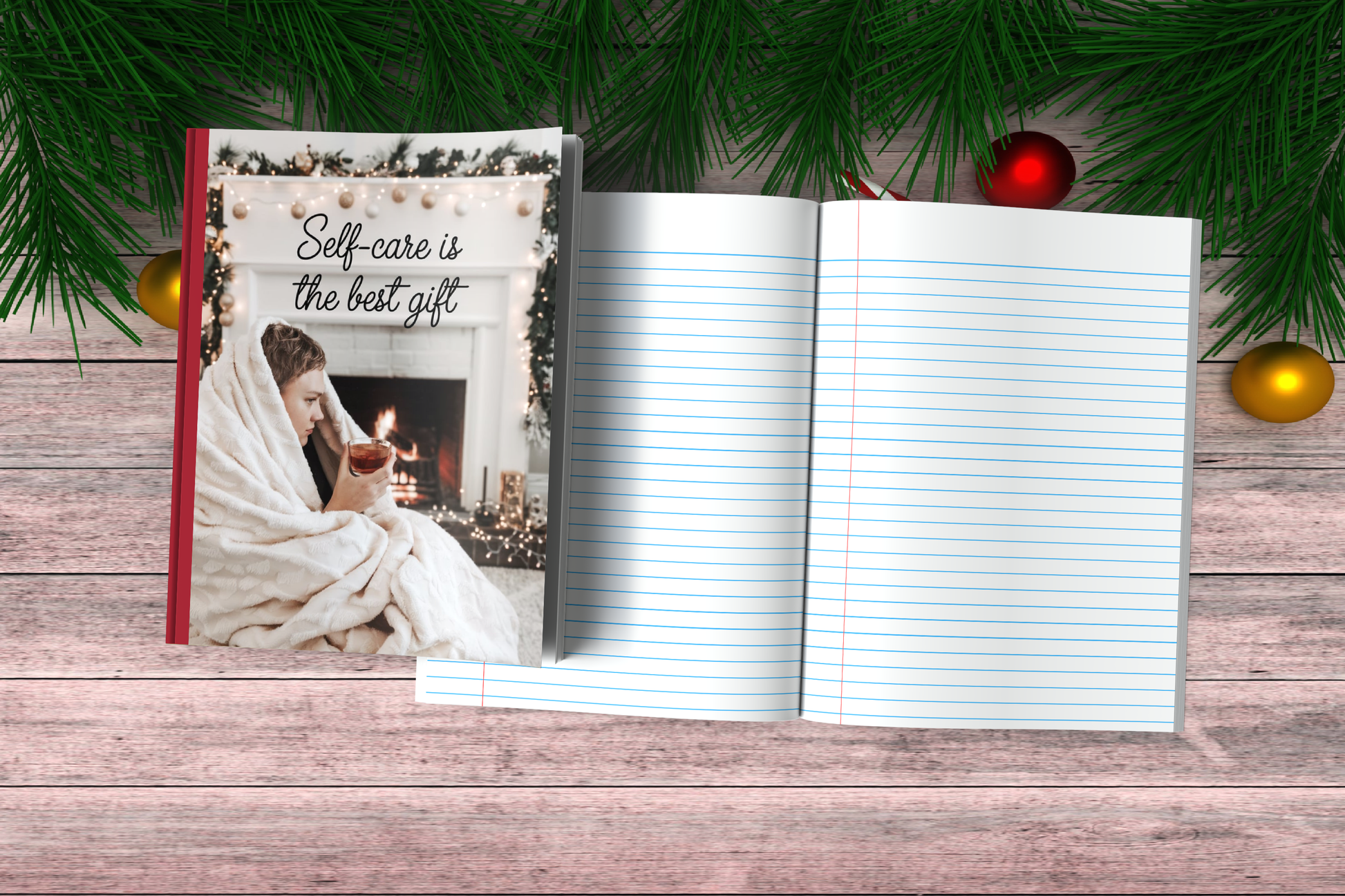 Self-care Is The Best Gift - Christmas Composition Notebook