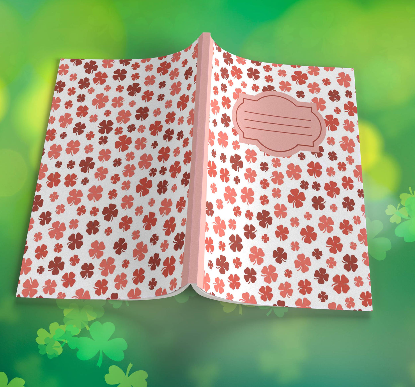 Shamrock Composition Notebook – Premium St. Patrick's Day Journal with Wide-Ruled Lines (S10)