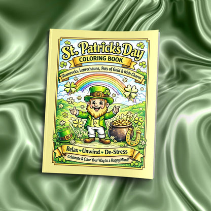 Shop our premium st patricks day coloring book shamrocks leprechauns pots of gold irish charm from MySisterIsASurvivor.