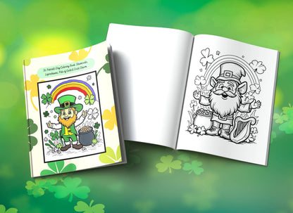 St. Patrick's Day Coloring Book: Shamrocks, Leprechauns, Pots of Gold & Irish Charm
