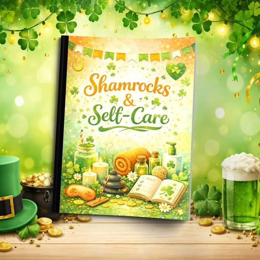 Shop our shamrocks self care st patricks day journal featuring the Standard Blue Lined style option from MySisterIsASurvivor.
