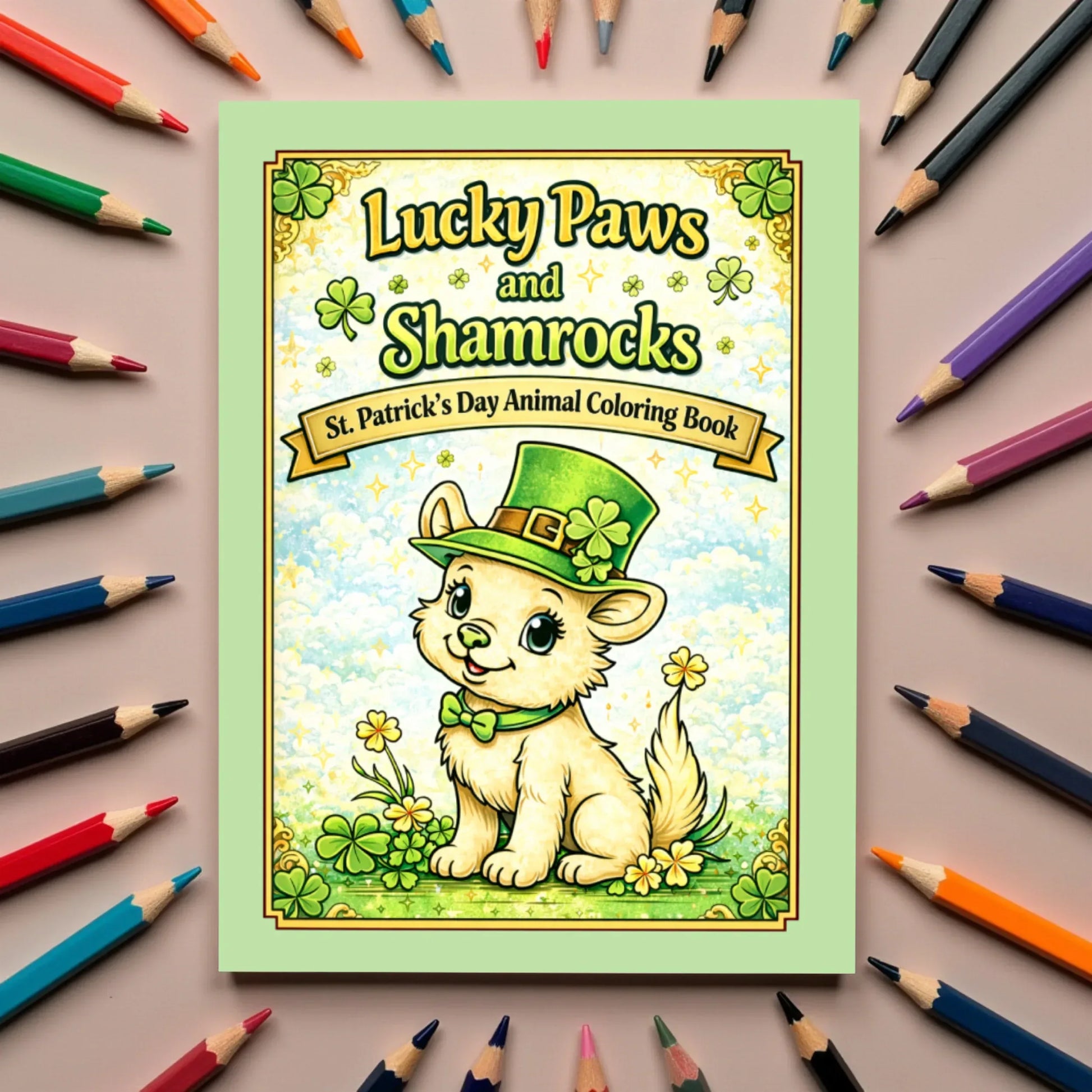 Shop our lucky paws and shamrocks st patricks day animal coloring book featuring the Default Title style option from MySisterIsASurvivor.