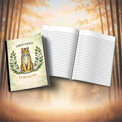 Shop our premium grounded strength tiger composition notebook from MySisterIsASurvivor.