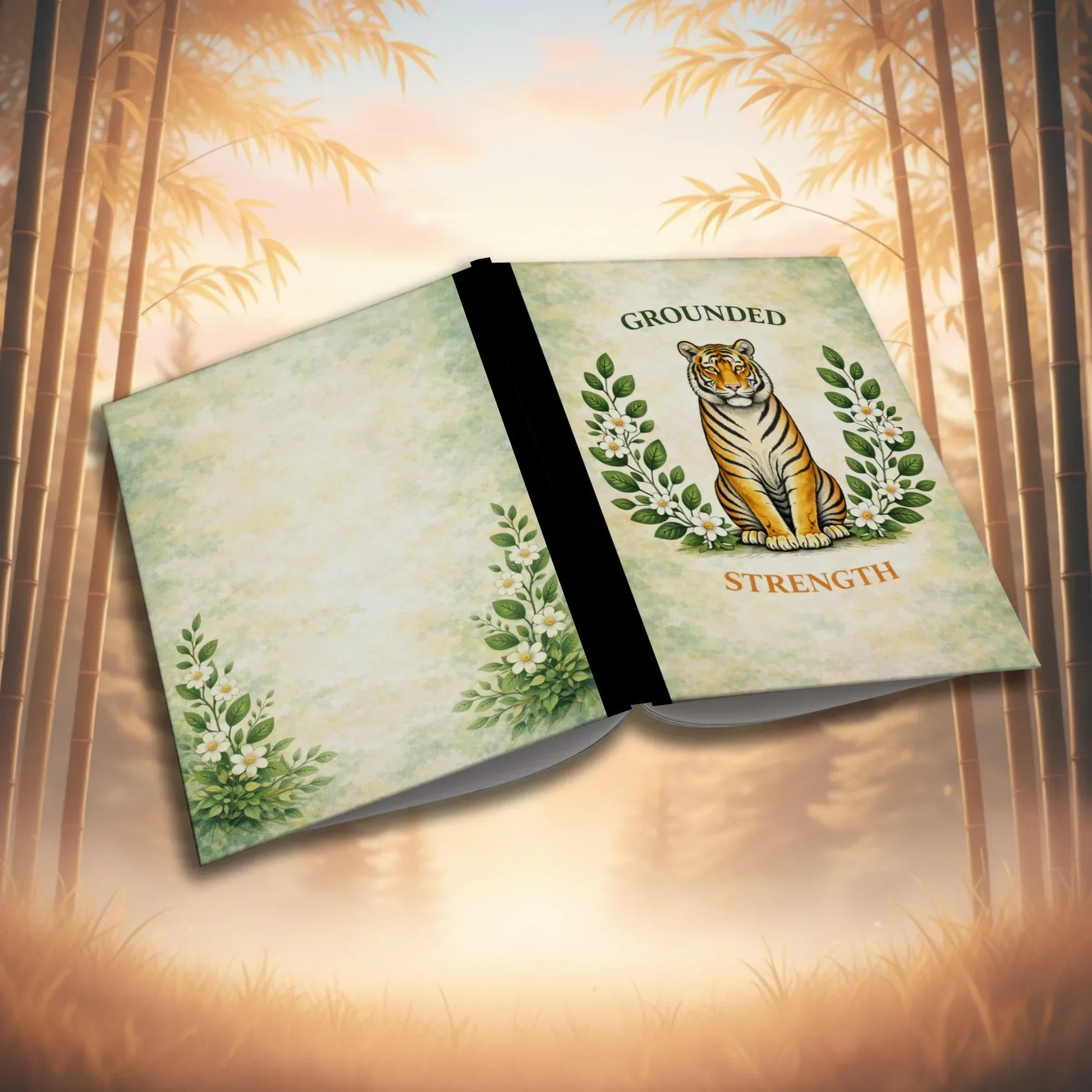 Shop our premium grounded strength tiger composition notebook from MySisterIsASurvivor.