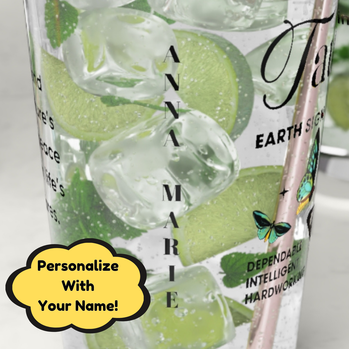 Taurus Zodiac Pint Glass 16oz, Astrology Drinkware, Horoscope Gift, Zodiac Glass, Birthday Gift, Cosmic Glassware, Astrology Themed Drinkware