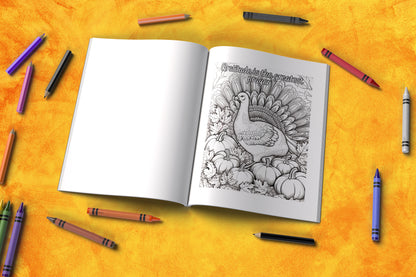 Thanksgiving Reflections Thanksgiving Affirmations Coloring Book: Mindfulness, and Relaxation, Fall-Themed Family Activity and Holiday Gift