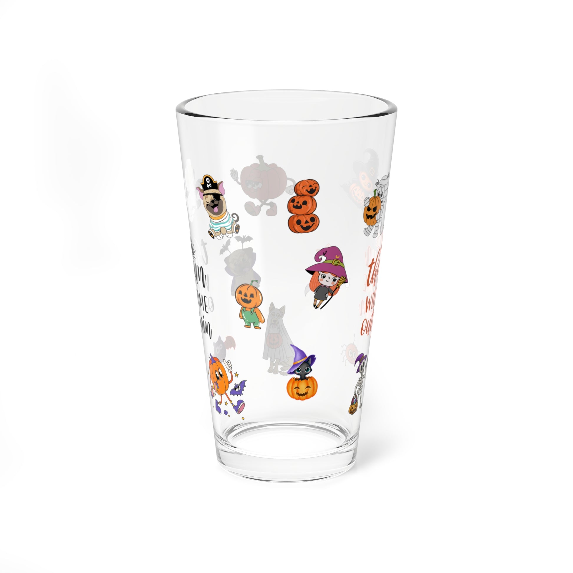 The Sun Will Come Out Again, Halloween Pint Glass, 16oz - Perfect for Positive Sips & Fall Fun