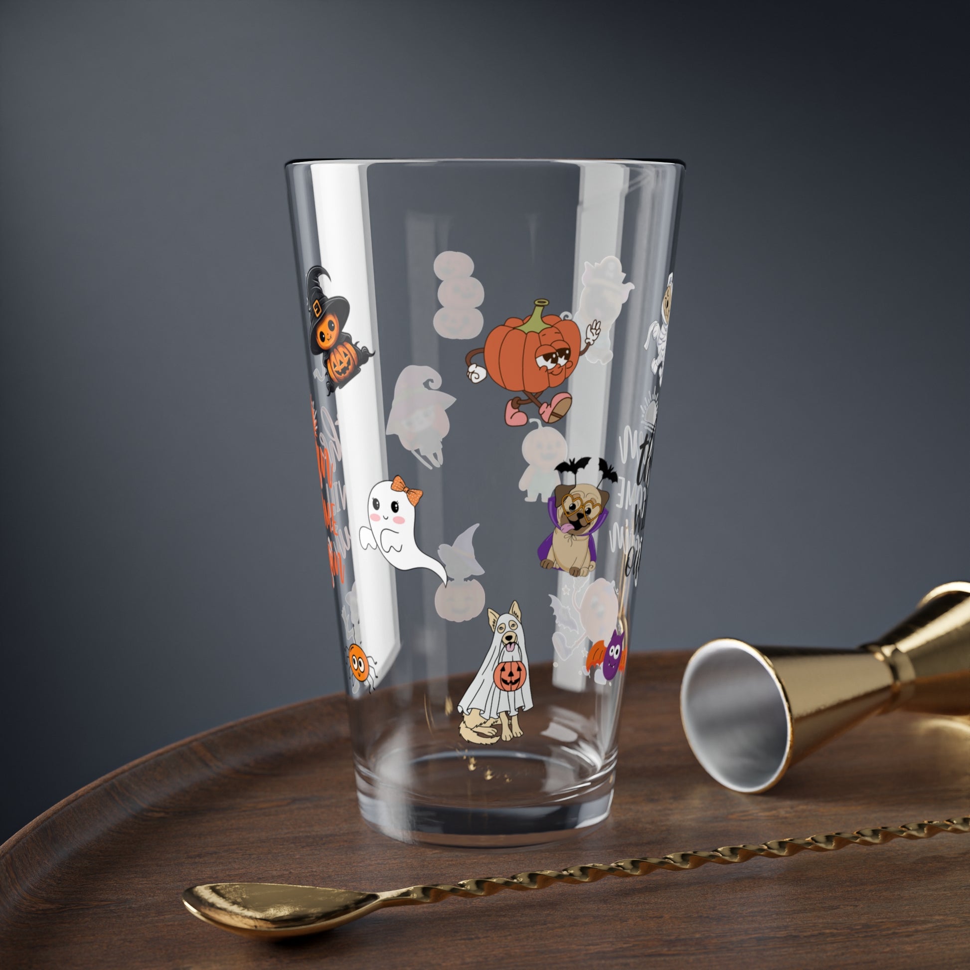 The Sun Will Come Out Again, Halloween Pint Glass, 16oz - Perfect for Positive Sips & Fall Fun