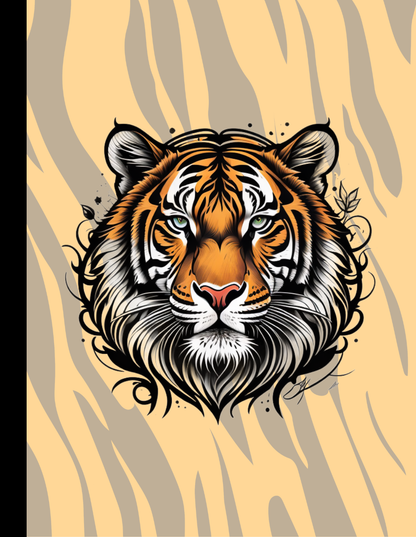 Tiger Spirit: Tiger-Themed Composition Notebook