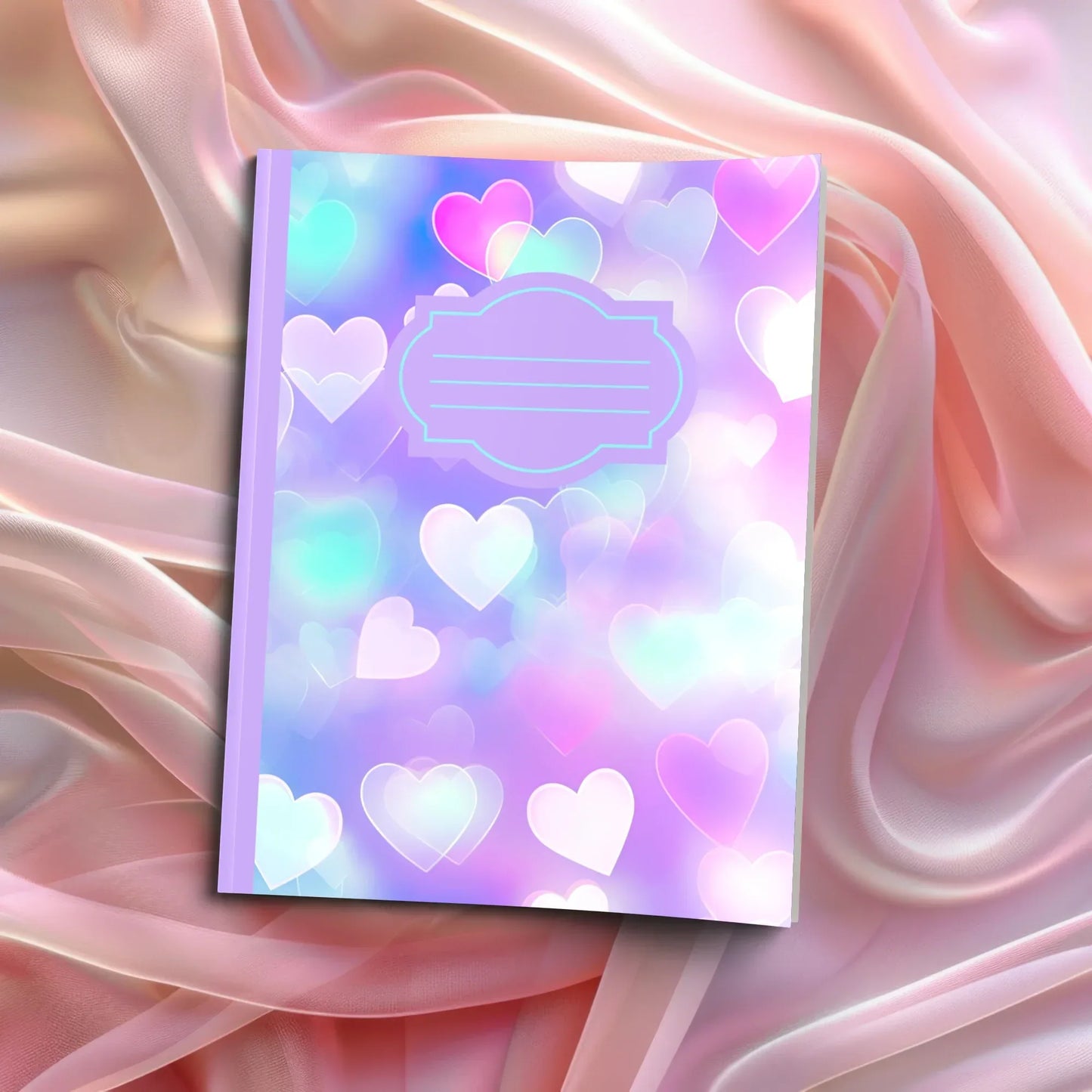 Shop our cotton candy hearts journal featuring the Purple Lined style option from MySisterIsASurvivor.
