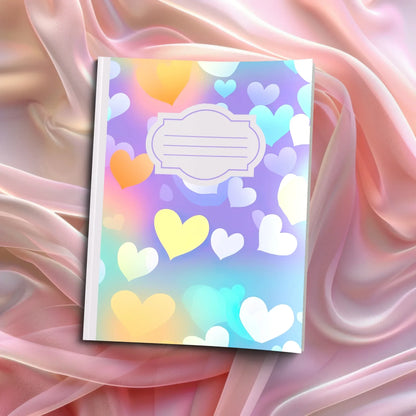 Shop our watercolor hearts journal featuring the Purple Lined style option from MySisterIsASurvivor.